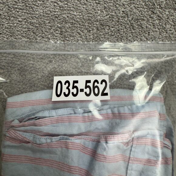 American Eagle Seriously Soft Button Down Shirt Mens XXL Red Blue Striped Cotton - Picture 15 of 15